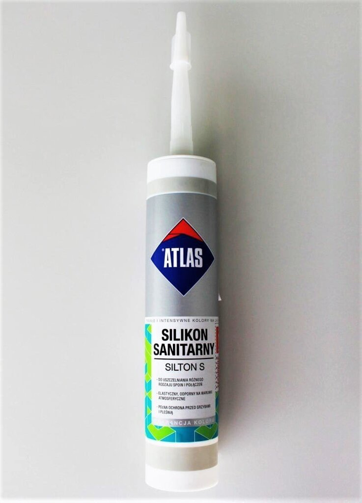 Sanitaarsilikoon ATLAS SILTON S 020-N, 280 ml, liivakarva hind ja info | Isolatsiooni- ja tihendus pakkematerjal | kaup24.ee