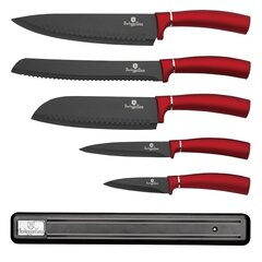 BerlingerHause набор ножей Metallic Line Black Burgundy Edition, из 6 частей цена и информация | Ножи и аксессуары для них | kaup24.ee
