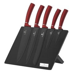 Berlinger Haus Black Burgundy Metallic Line набор ножей, из 6 частей цена и информация | Ножи и аксессуары для них | kaup24.ee