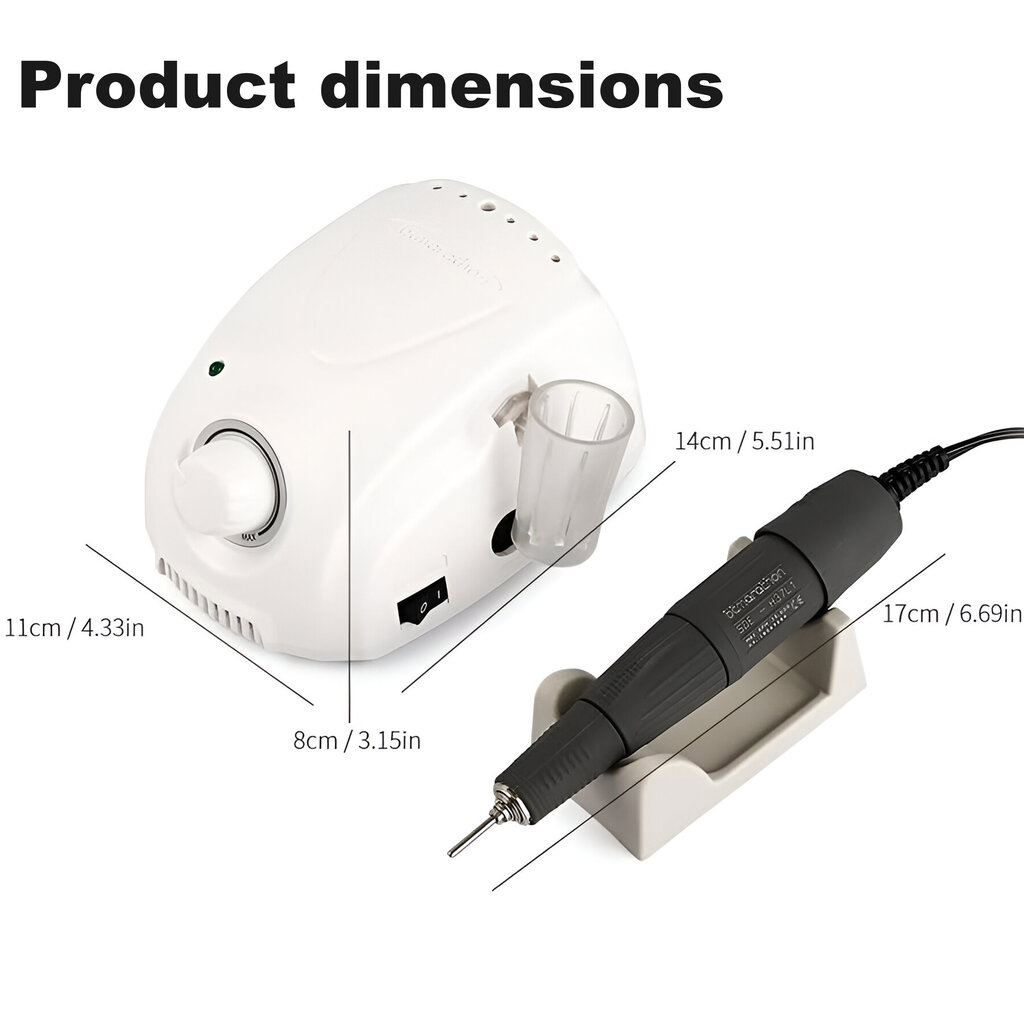 Elektriline küünefrees maniküüri ja pediküüri jaoks LIVMAN BQ-020, 65W, 35000RPM hind ja info | Maniküüri, pediküüri tarvikud | kaup24.ee