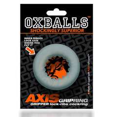 кольца на пенис Axis Rib Griphold Oxballs Серый цена и информация | Помпы для пениса и вагины | kaup24.ee