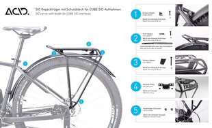 Багажник для велосипеда Acid Pure RILink, 29" цена и информация | Багажник для велосипеда | kaup24.ee