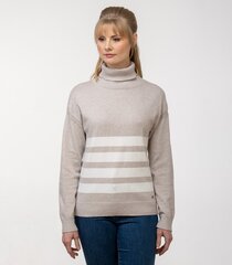 Maglia женский джемпер 822358 01, бежевый/белый 822358*01-XL цена и информация | Женские кофты | kaup24.ee