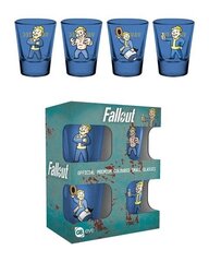 Fallout Vault Boy Small Glasses 4-Pack, 60ml цена и информация | Атрибутика для игроков | kaup24.ee