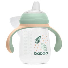 Baboo silikoonist tilaga veepudel, 260 ml, 6+ kuud, Peachy Keen hind ja info | Lutipudelid ja aksessuaarid | kaup24.ee