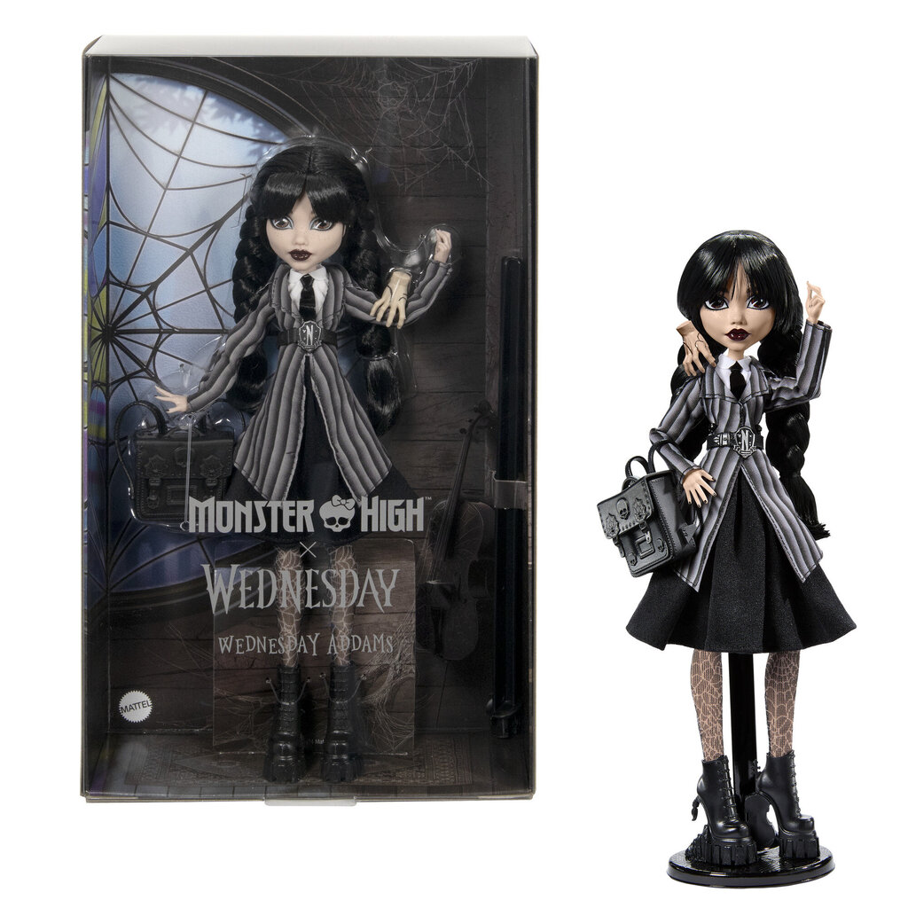 Nukk High X Wednesday Addams HXJ04 цена и информация | Tüdrukute mänguasjad | kaup24.ee