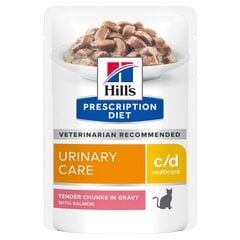 Hill's Prescription Diet Feline C/D Multicare Urinary с лососем, 12x85 г цена и информация | Сухой корм для кошек | kaup24.ee