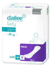 Uroloogilised pesukaitsmed Dailee Lady Premium Slim Maxi, 30 tk hind ja info | Mähkmed, hügieenisidemed, ühekordsed linad täiskasvanutele | kaup24.ee