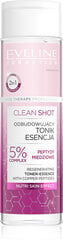 Toonik-essents näole Eveline Cosmetics Clean Shot 5% komplekspeptiid, 200ml hind ja info | Näopuhastusvahendid | kaup24.ee