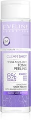 EVELINE Clean Shot toniks-pīlings sejai 8% AHA complex, 200ml цена и информация | Сыворотки для лица, масла | kaup24.ee