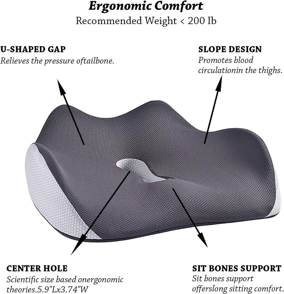 Ergonoomiline istmepadi EUBSWA цена и информация | Istmekatted | kaup24.ee