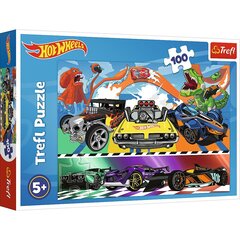 Trefl Puzzle 100 Hot Wheels kiirendavad autod 5+ цена и информация | Пазлы | kaup24.ee