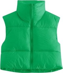 MAVIS LAVEN naiste talvine vest, roheline, suurus S hind ja info | Naiste vestid | kaup24.ee