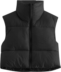 MAVIS LAVEN naiste talvine vest kraega, must, suurus XS hind ja info | Naiste vestid | kaup24.ee