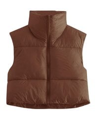 MAVIS LAVEN naiste talvine vest kraega, pruun, suurus XL hind ja info | Naiste vestid | kaup24.ee