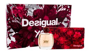 Komplekt naistele Desigual You : EDT 100 ml + kosmeetikakott hind ja info | Desigual Kosmeetika, parfüümid | kaup24.ee