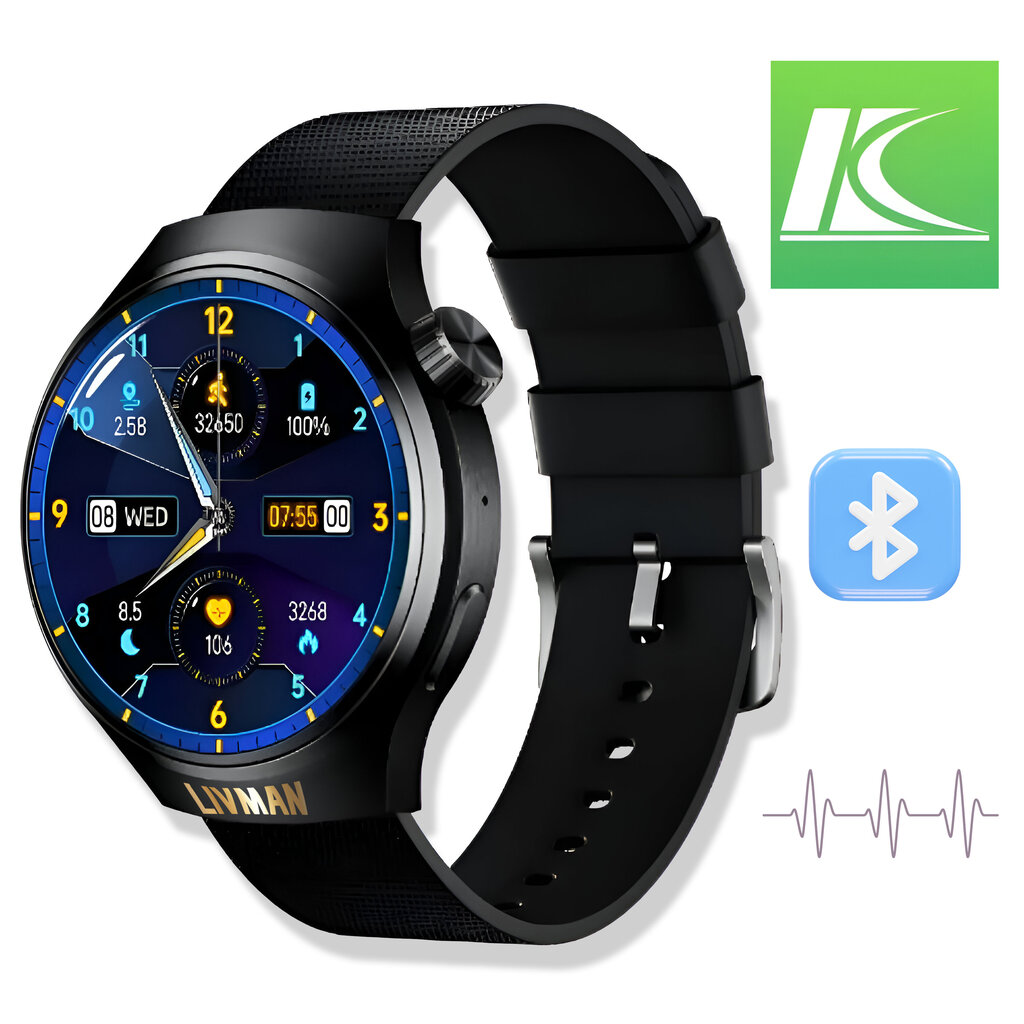 Unisex nutikell 1,43-tollise (3,6 cm) AMOLED-ekraaniga LIVMAN WS-19 hind ja info | Nutikellad (smartwatch) | kaup24.ee