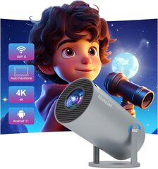 Alwtniet Mini 4K Smart Heimkino kaasaskantav projektor hind ja info | Projektorid | kaup24.ee