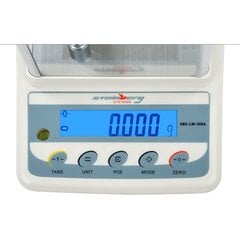 Täppiskaal koos tuuletõmbusvastase kapiga SBS-LW-300A LCD täpne 0,001 g kuni 300 g цена и информация | Весы (бытовые) | kaup24.ee