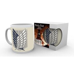 Attack on Titan - Mug 320 ml Badge hind ja info | Fännitooted mänguritele | kaup24.ee