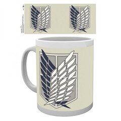 Attack on Titan - Mug 320 ml Badge hind ja info | Fännitooted mänguritele | kaup24.ee