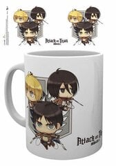 Attack on Titan - Mug 320 ml Chibi Trio hind ja info | Fännitooted mänguritele | kaup24.ee