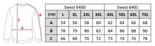 Свитер мужской на молнии Swest 6400, синий цена и информация | Свитшот для мужчин | kaup24.ee