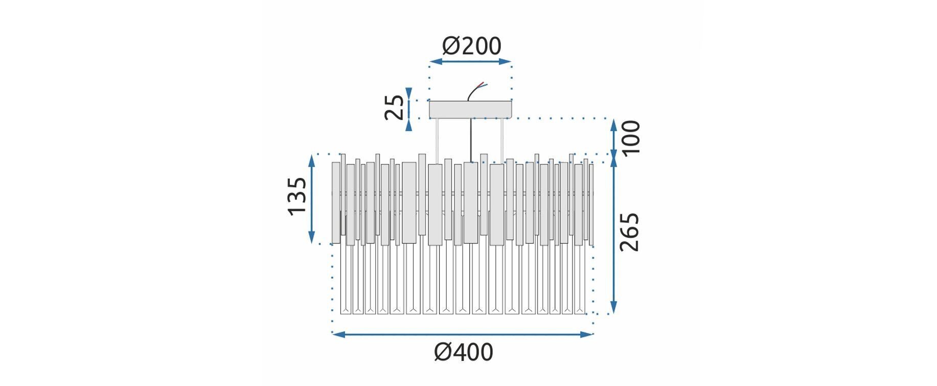 Kristallplafondist laevalgusti APP1480-1C Chrom hind ja info | Rippvalgustid | kaup24.ee