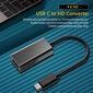 iLike HD7 USB-C pistiku HDMI 4K naissoost heli- ja videokaabli adapter 10 cm - Must hind ja info | USB jagajad, adapterid | kaup24.ee