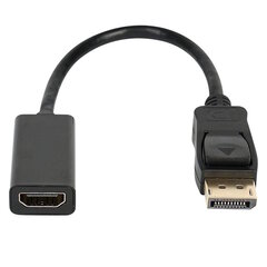 iLike HD8 Hdmi (Type A) гнездо на Display Port папа адаптер кабель 1080P (Full HD) 25cm Черный (OEM) цена и информация | Адаптеры и USB-hub | kaup24.ee