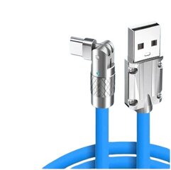 Кабель для быстрой зарядки USB тип C 120Вт 6А 150см синий цена и информация | Адаптеры и USB-hub | kaup24.ee