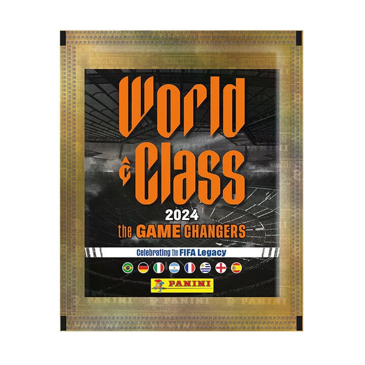 Panini "World Class" 2024 jalgpalli kleebiste pakid, 5 tk. цена и информация | Hobikaardid | kaup24.ee