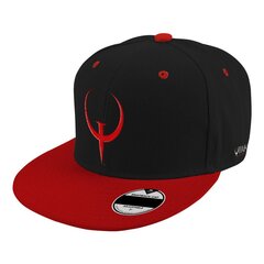 Snapback Cap: Quake Logo, Black/Red цена и информация | Атрибутика для игроков | kaup24.ee