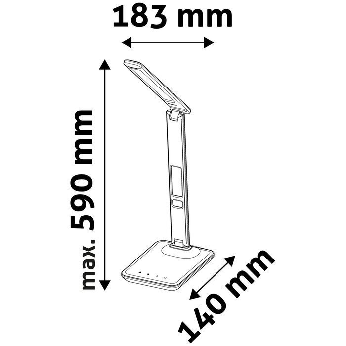 Laualamp Avide LED Office 6W LCD naha imitatsioon pruun hind ja info | Laualambid | kaup24.ee