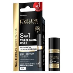 Palsam-alus küüntele Eveline Cosmetics Nail Therapy Professional 8w1 Multi-care Base, 5ml hind ja info | Küünelakid, küünetugevdajad | kaup24.ee