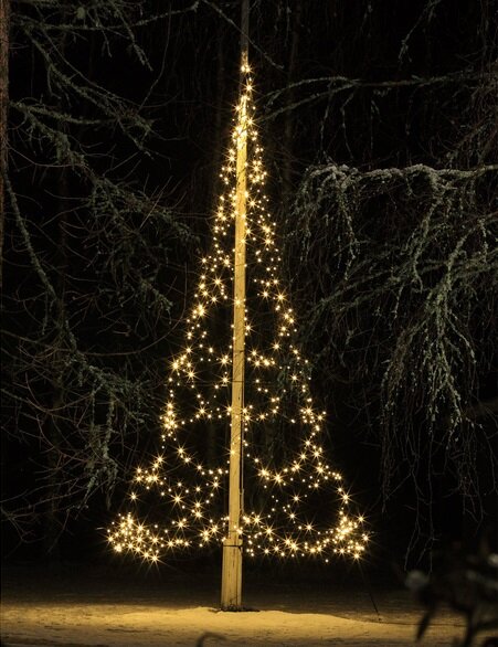 Kaunid jõuluvalgustid sinu koju! Jõulutulede valguskett lipumastile  Finnlumor, 400 LED | kaup24.ee