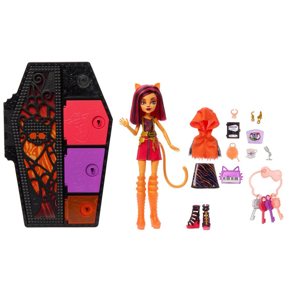 Monster High® kirstukujuline üllatuskapp, neoonseeria Toralei HNF80 hind ja info | Tüdrukute mänguasjad | kaup24.ee