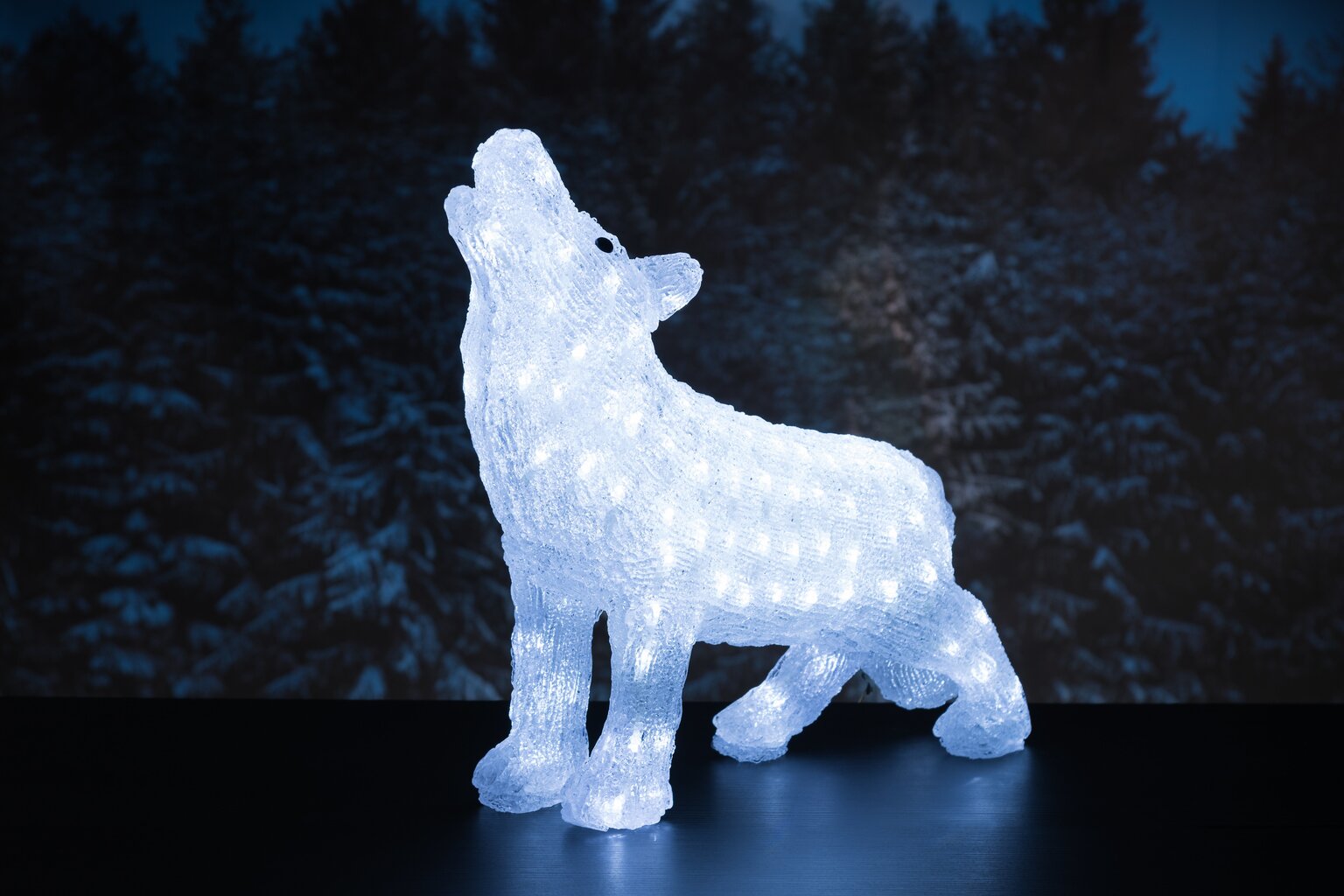 Valgusega dekoratsioon - akrüül hunt Finnlumor, 120 LED цена и информация | Jõulukaunistused | kaup24.ee