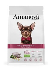 Amanova Adult Mini Obesity Turkey delight для взрослых собак мелких пород с индейкой, 2 кг цена и информация | Сухой корм для собак | kaup24.ee