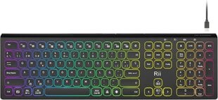 Rii RK801 Bluetooth-Tastatur MacOSile hind ja info | Klaviatuurid | kaup24.ee