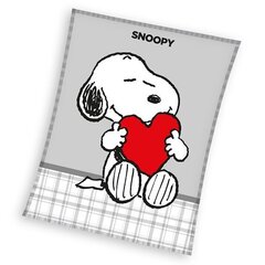 snoopy coral ruuduline, 150 x 200 cm hind ja info | Voodikatted, pleedid | kaup24.ee