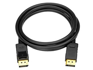 Видеокабель Fusion DisplayPort - DisplayPort v1.4 | 8K | 4K | 2K | 1,5M черный цена и информация | Кабели и провода | kaup24.ee