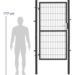 Terasest aia sissepääsuvärav, 105 x 231 cm цена и информация | Садовые инструменты | kaup24.ee