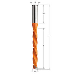 CMT Tühi puurimispistoda D6 I65 L105 S10 mm / HM standard / vasakpoolne hind ja info | Akutrellid, kruvikeerajad | kaup24.ee