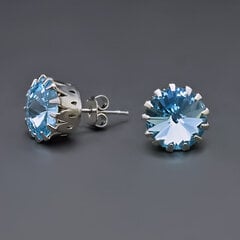 Swarovski kristallidega kaunistatud kõrvarõngad DiamondSky "Vintage VII (Aquamarine Blue)" цена и информация | Серьги | kaup24.ee