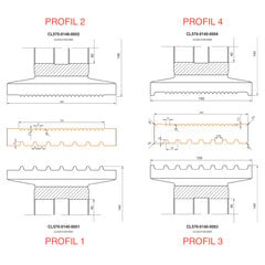 GLOBUS HSS 140x40x4Z H140mm / profiil 2 terrassilõikur hind ja info | Freesid | kaup24.ee