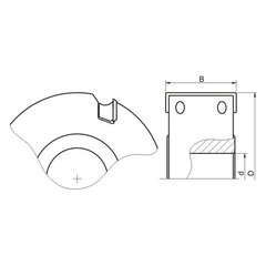 GLOBUS Höövelpea kammitud noale 122x40x4Z H120 / Korpus terasest hind ja info | Freesid | kaup24.ee