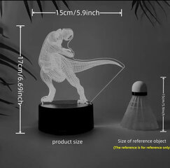 3D-ночник в стиле ретро-динозавра цена и информация | Прикольные подарки | kaup24.ee