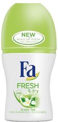 Rulldeodorant antiperspirant Fa Fresh & Dry Green Tea 50 ml hind ja info | Deodorandid | kaup24.ee