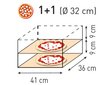 Topeltpitsaahi Basic Vetro 2/40 2 pitsat 2400W - Hendi 226674 цена и информация | Miniahjud, -pliidid | kaup24.ee